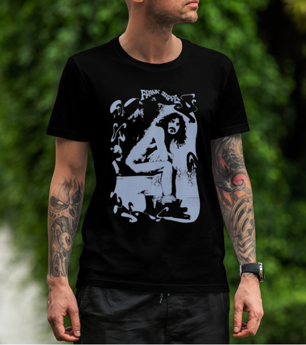Rare Vintage Frank Zappa Toilet T-Shirt