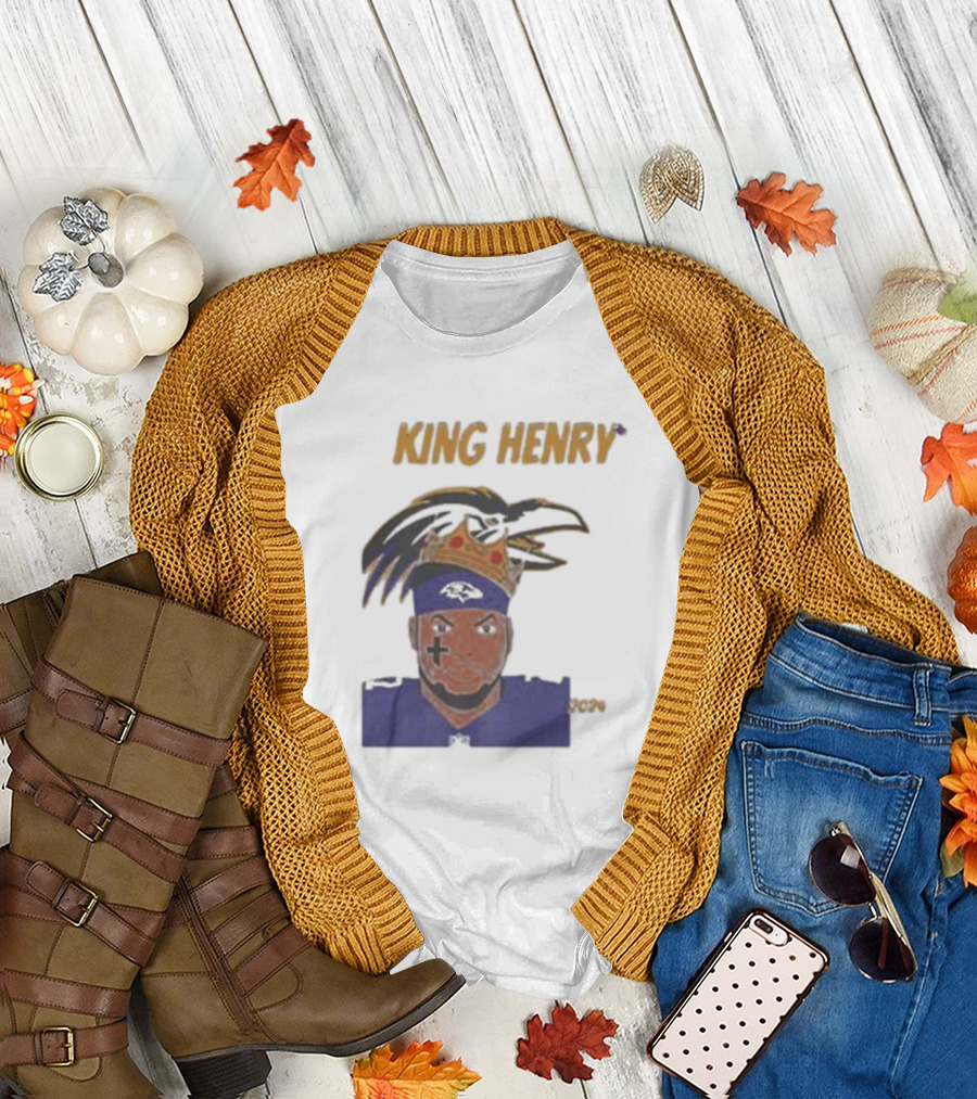 Ravens Football King Henry Baltimore NFL T-Shirt