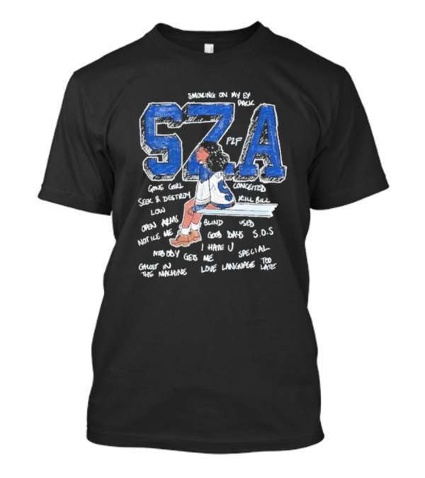 SZA S.O.S Sketchbook Gone Girl Kill Bill Good Days Special Ghost In The Machine T-Shirt