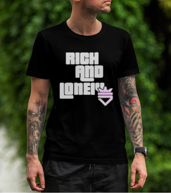 Optic Scump Rich And Lonely Rnl Wasted Miami Crown Graphics T-Shirt