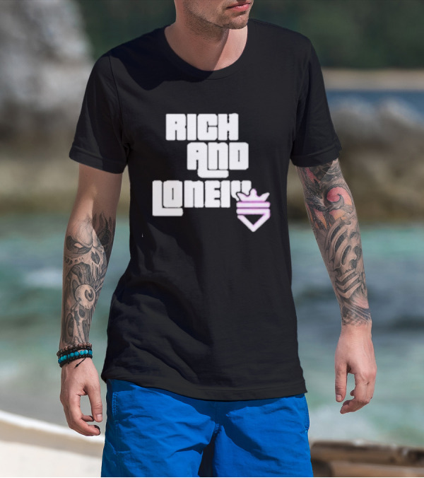 Optic Scump Rich And Lonely Rnl Wasted Miami Crown Graphics T-Shirt