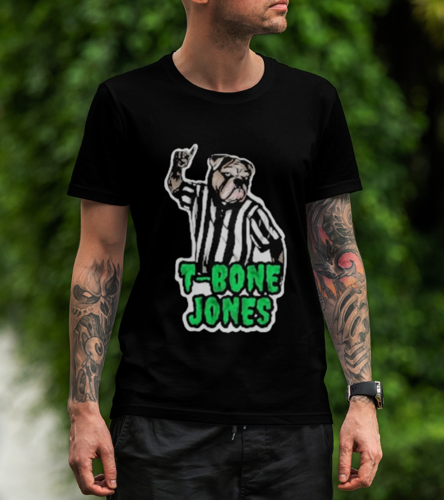 T-Bone Jones Bulldog Referee Gesture T-Shirt