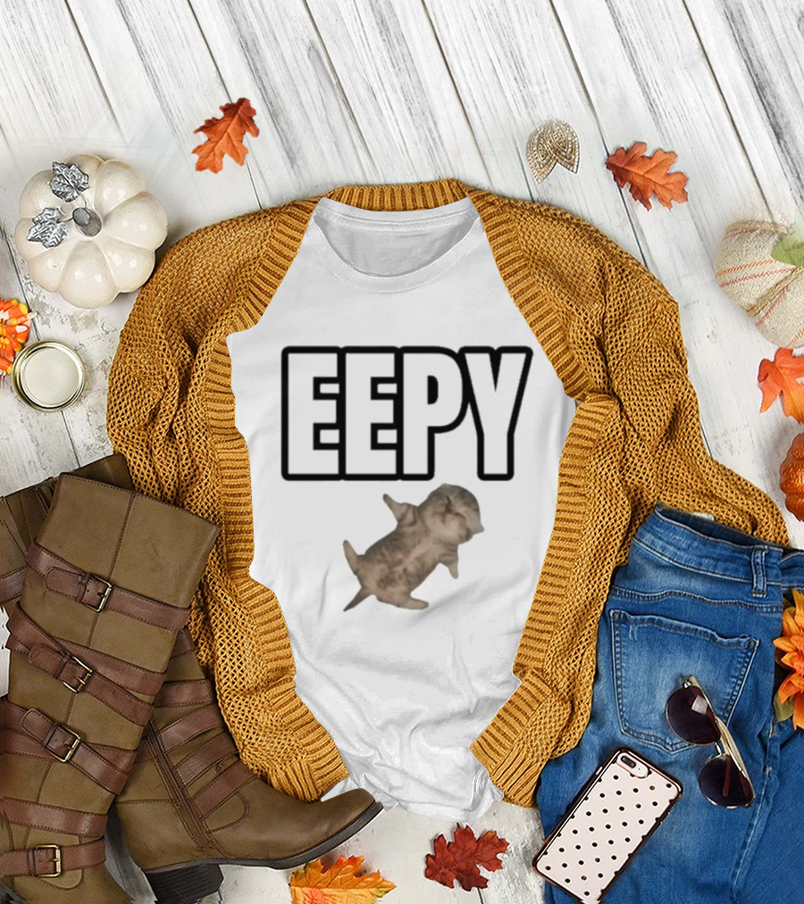 Sillyteestudio Eepy Relaxed Cat Image T-Shirt