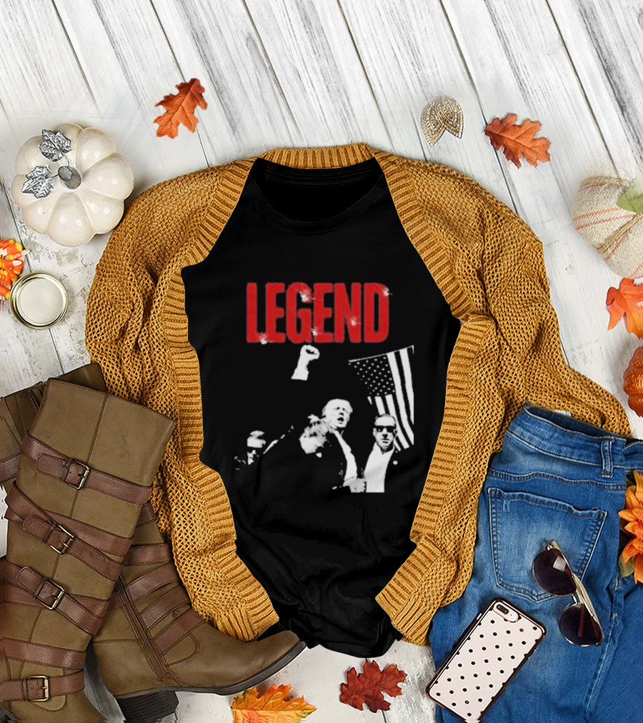 Legend Trump USA Flag Iconic T-Shirt