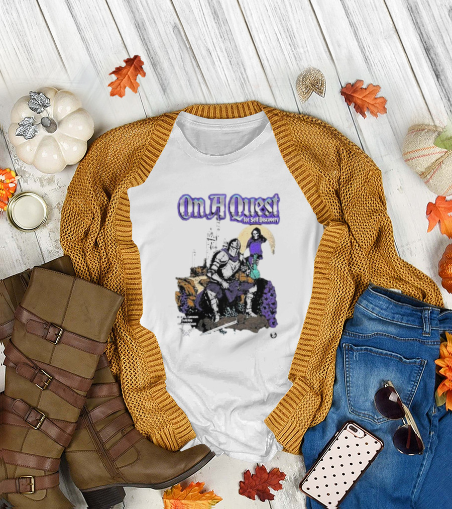 On A Quest for Self Discovery Knight and Castle Adventure T-Shirt