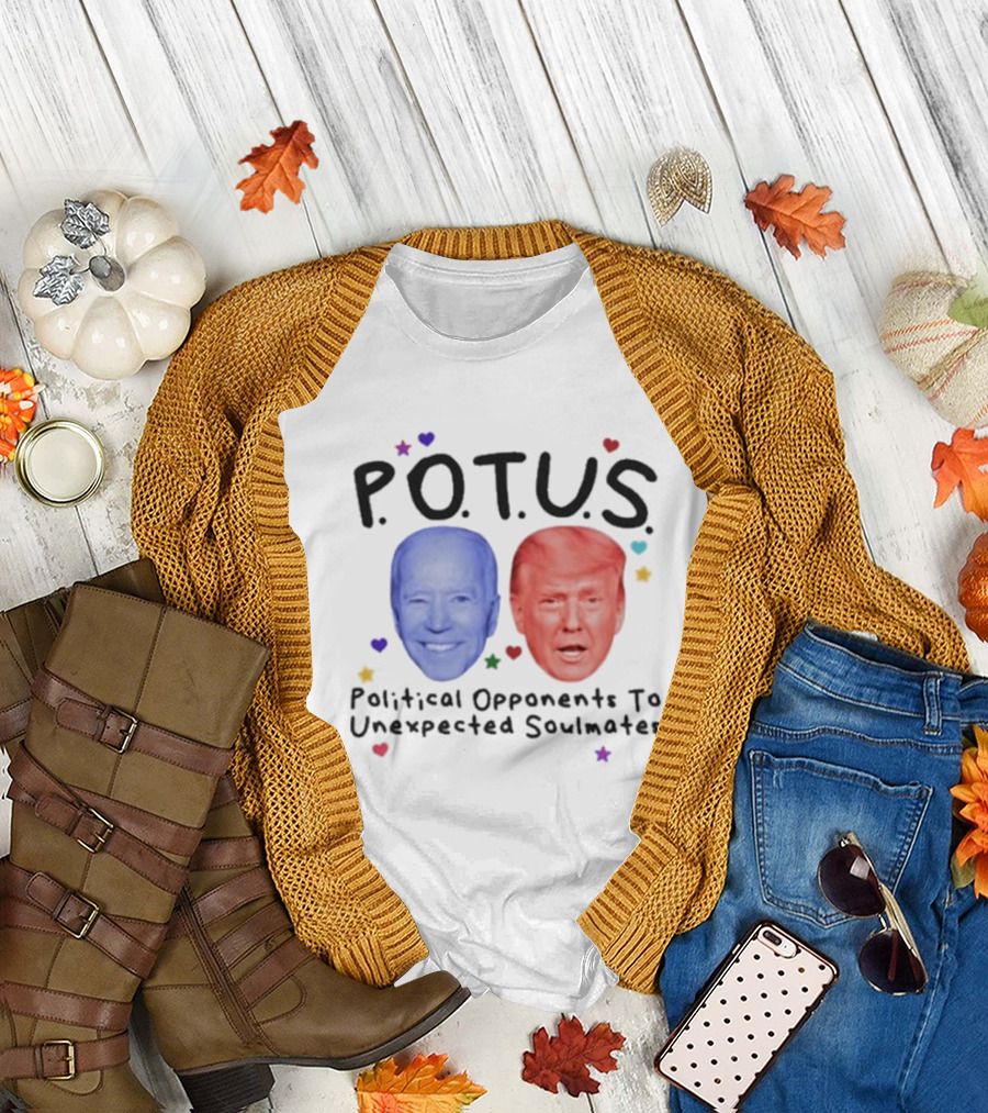 POTUS Political Opponents To Unexpected Soulmates Joe Biden Vs Donald Trump T-Shirt