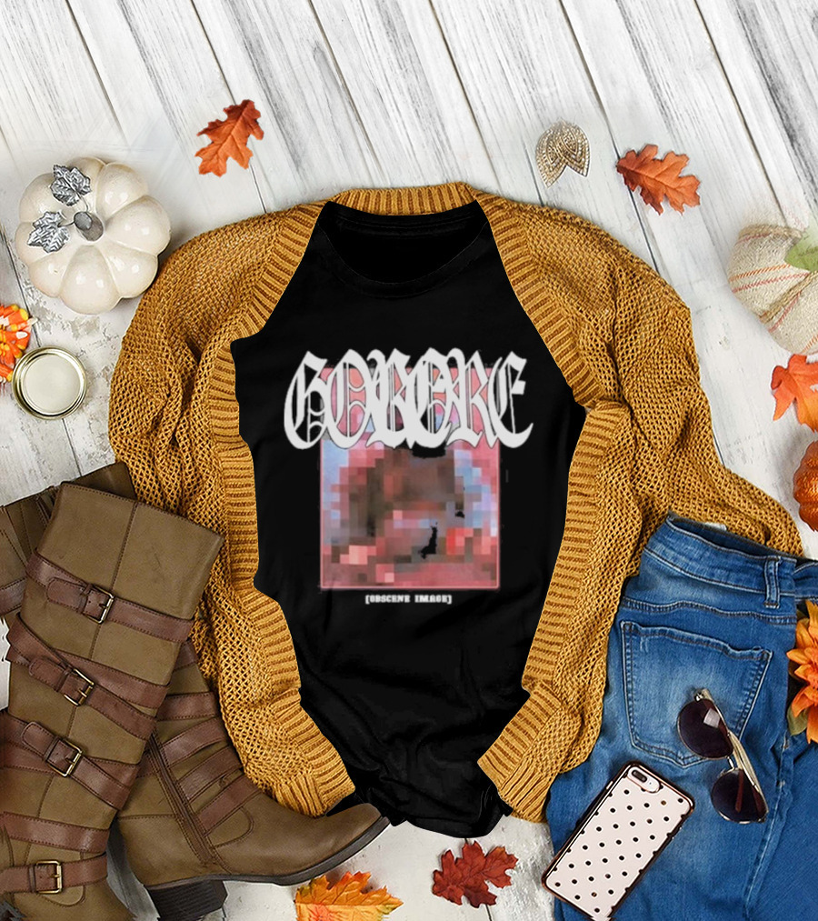 Gorore Obscene Image Pixelated T-Shirt