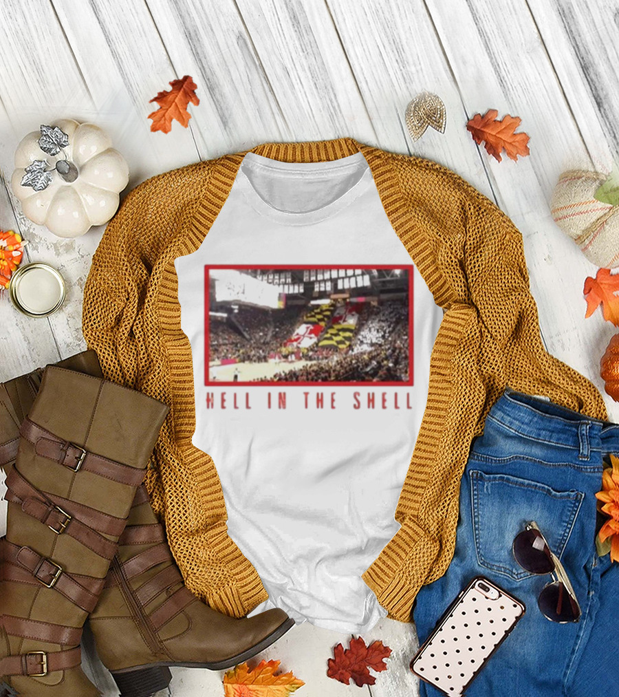 Maryland Terrapins Basketball Game Hell In The Shell Stadium Crowd Atmosphere T-Shirt