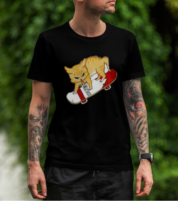 Lonely Kids Club Cig Cats Skateboarding Clarence Returns T-Shirt