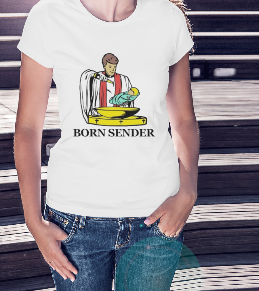 Nelk Boys Born Sender Baptism Priest And Baby T-Shirt