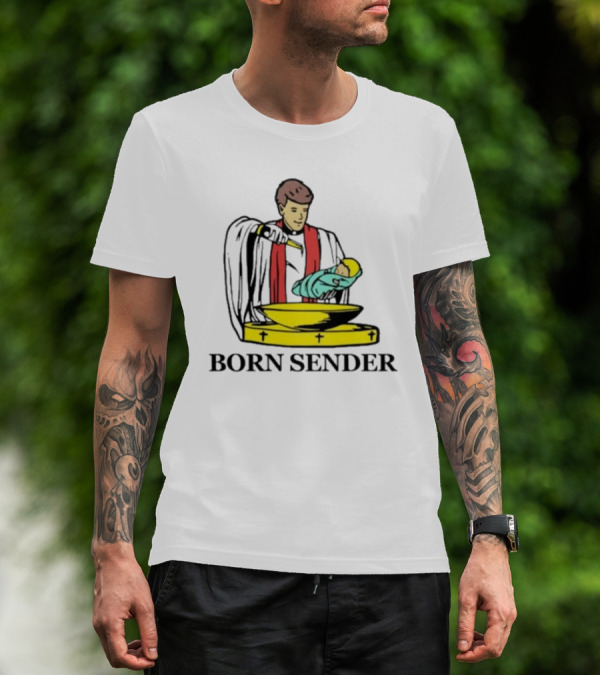 Nelk Boys Born Sender Baptism Priest And Baby T-Shirt