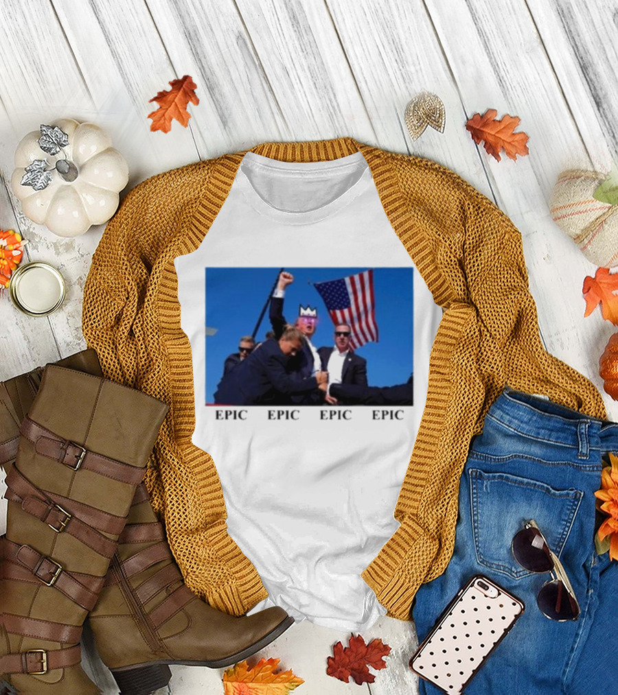 Epic Day Trump Flag Fight T-Shirt