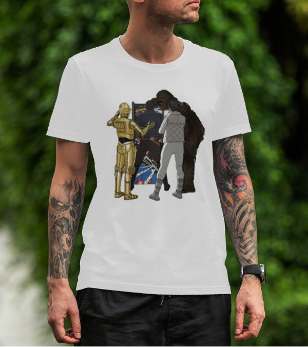 Asteroids Video Game Star Wars Characters T-Shirt
