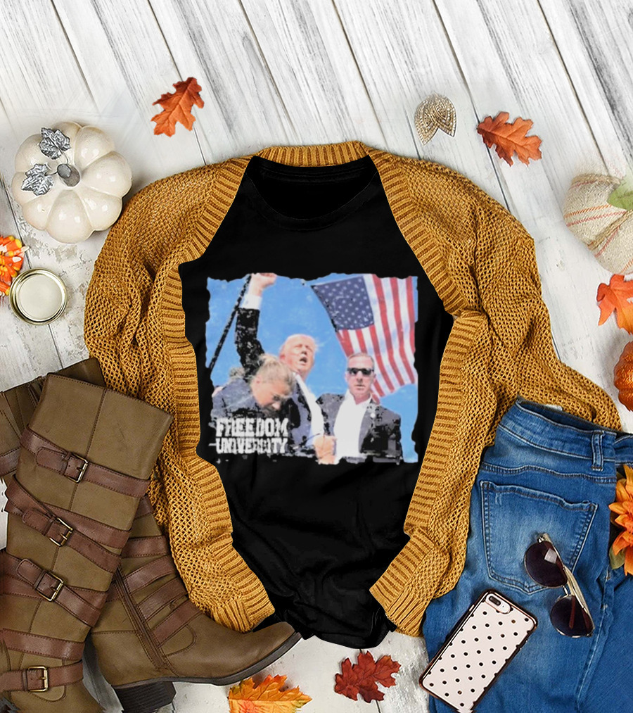 Brandon Tatum Freedom University Trump Never Surrender American Flag T-Shirt