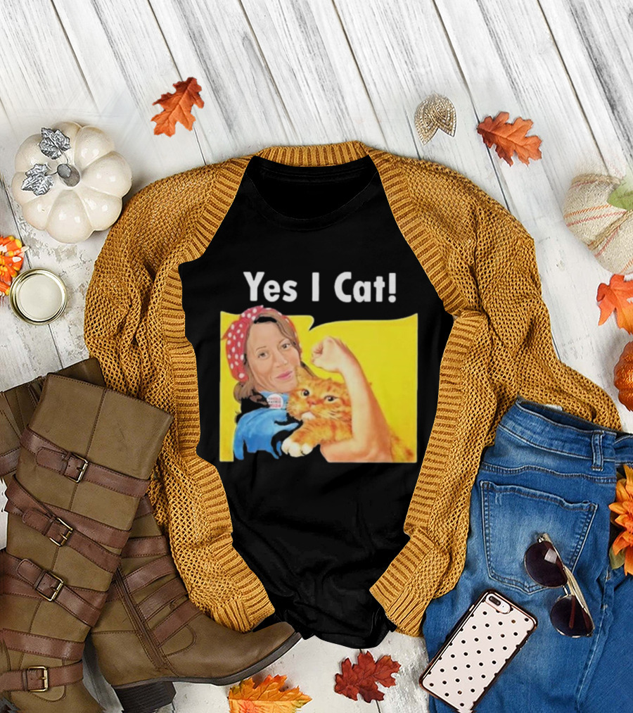 Yes I Cat Strong Woman Kamala President T-Shirt