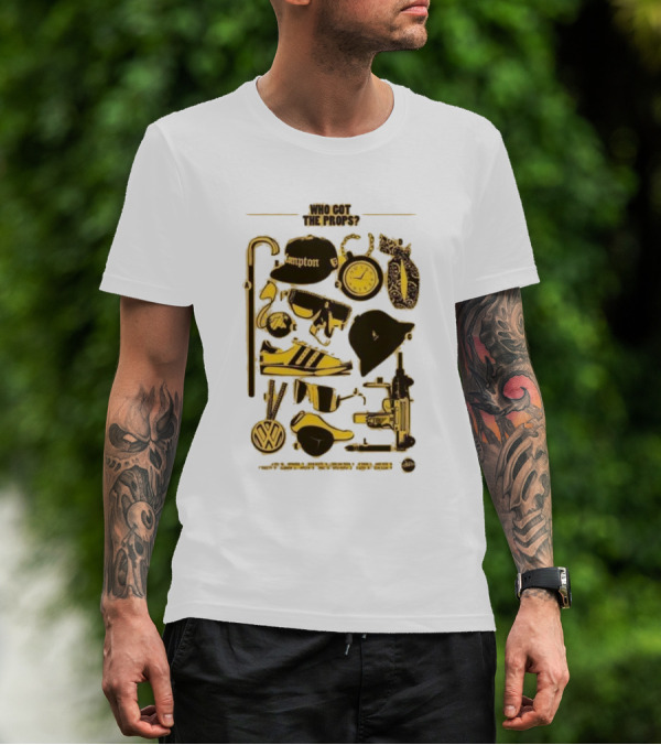 Who Got The Props Yellow Hip Hop Hampton Clock Accessories T-Shirt