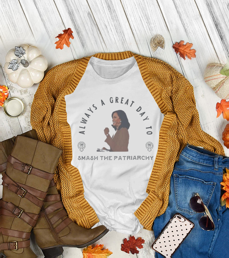 Always A Great Day To Smash The Patriarchy Kamala Harris I'm Speaking Feminist Herstory Pro Choice Madam President T-Shirt