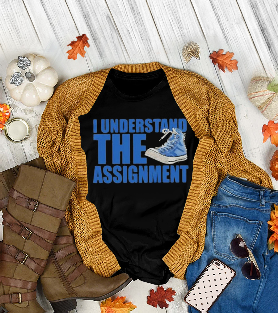 Kamala Harris Amare Box I Understand The Assignment Blue Sneaker Vote Election T-Shirt