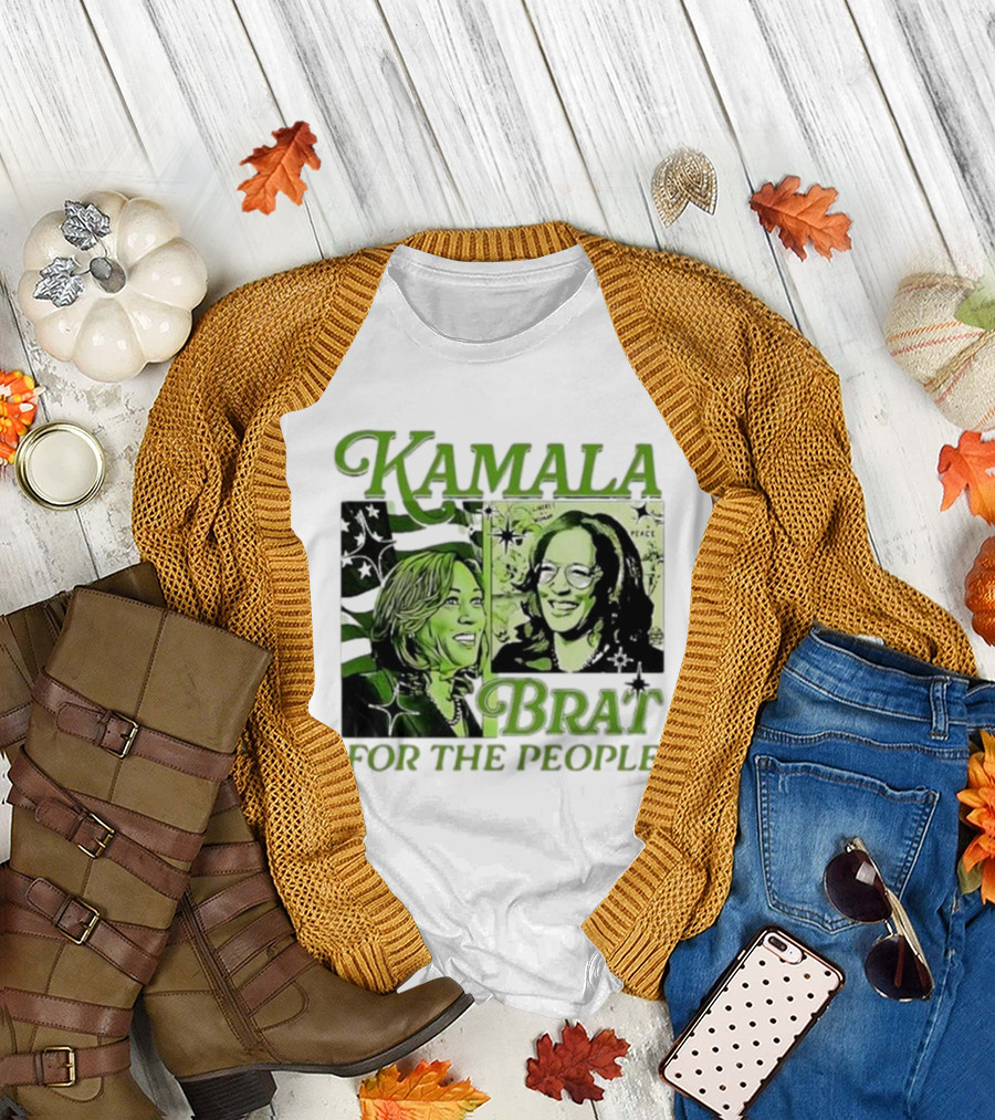 Kamala Brat For The People Comic Harris For President T-Shirt