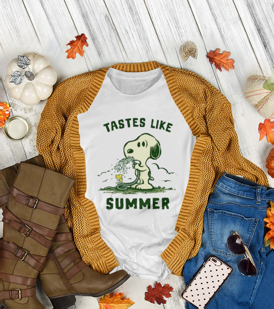 Tastes Like Summer Snoopy and Woodstock Peanuts T-Shirt