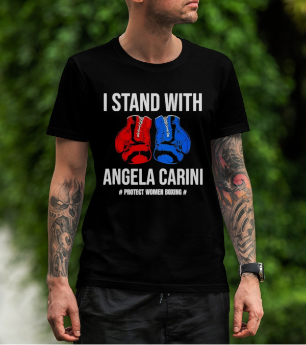 I Stand With Angela Carini Protect Women Boxing T-Shirt