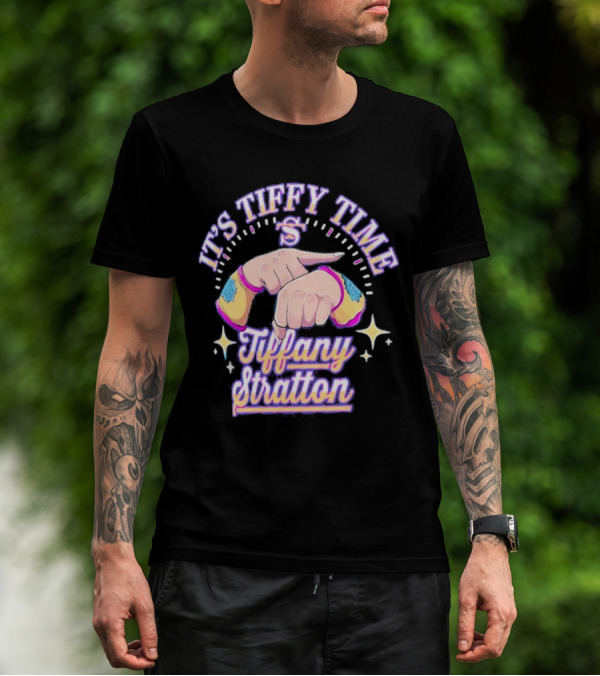It's Tiffy Time Tiffany Stratton S Logo And Stars T-Shirt