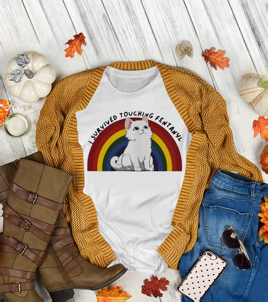 Naomi I Survived Touching Fentanyl Cat T-Shirt