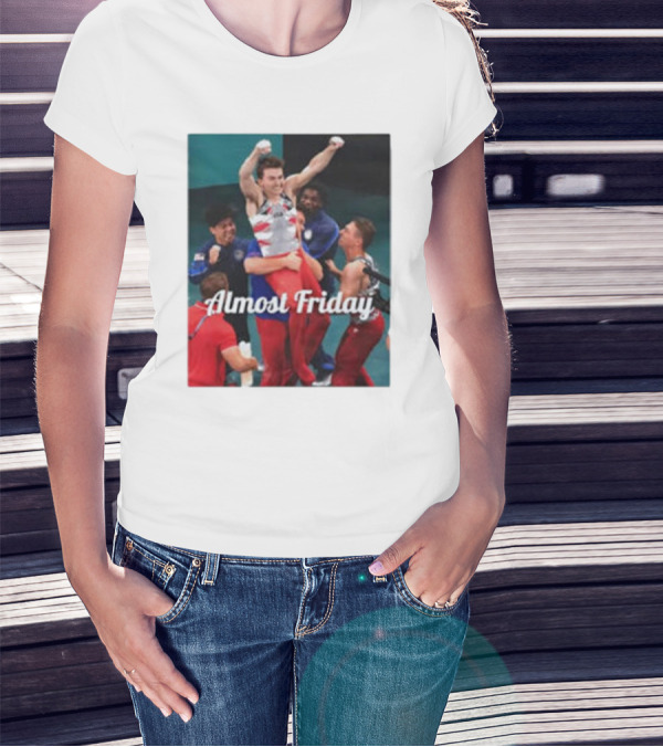 Paul Juda Celebratory Almost Friday Olympic Kid T-Shirt