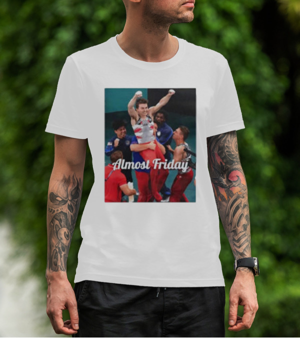Paul Juda Celebratory Almost Friday Olympic Kid T-Shirt