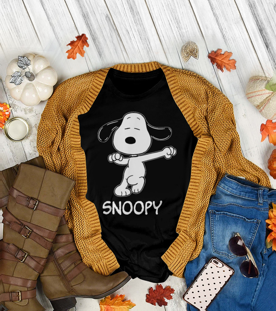 Snoopy Dance Style Peanuts Comic Character T-Shirt