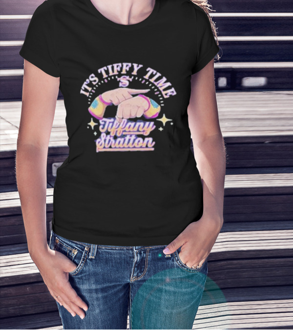 Tiffany Stratton It's Tiffy Time With Stars And Colored Wristbands T-Shirt
