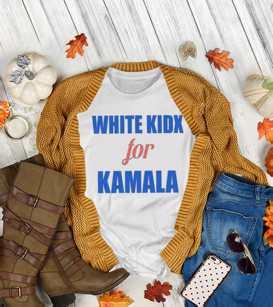 White Kidx Supporting Kamala T-Shirt