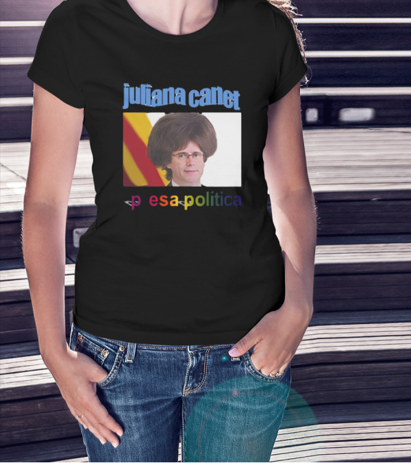 Juliana Canet Pesa Política Catalonian Flag Hair Photo T-Shirt
