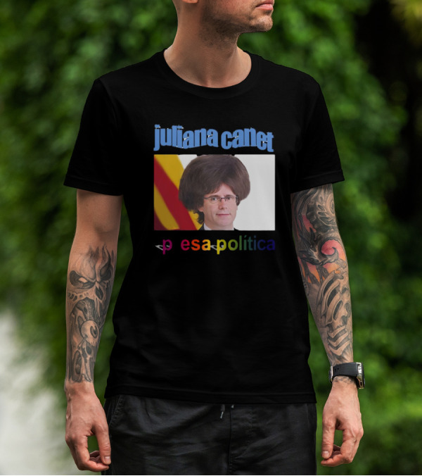 Juliana Canet Pesa Política Catalonian Flag Hair Photo T-Shirt