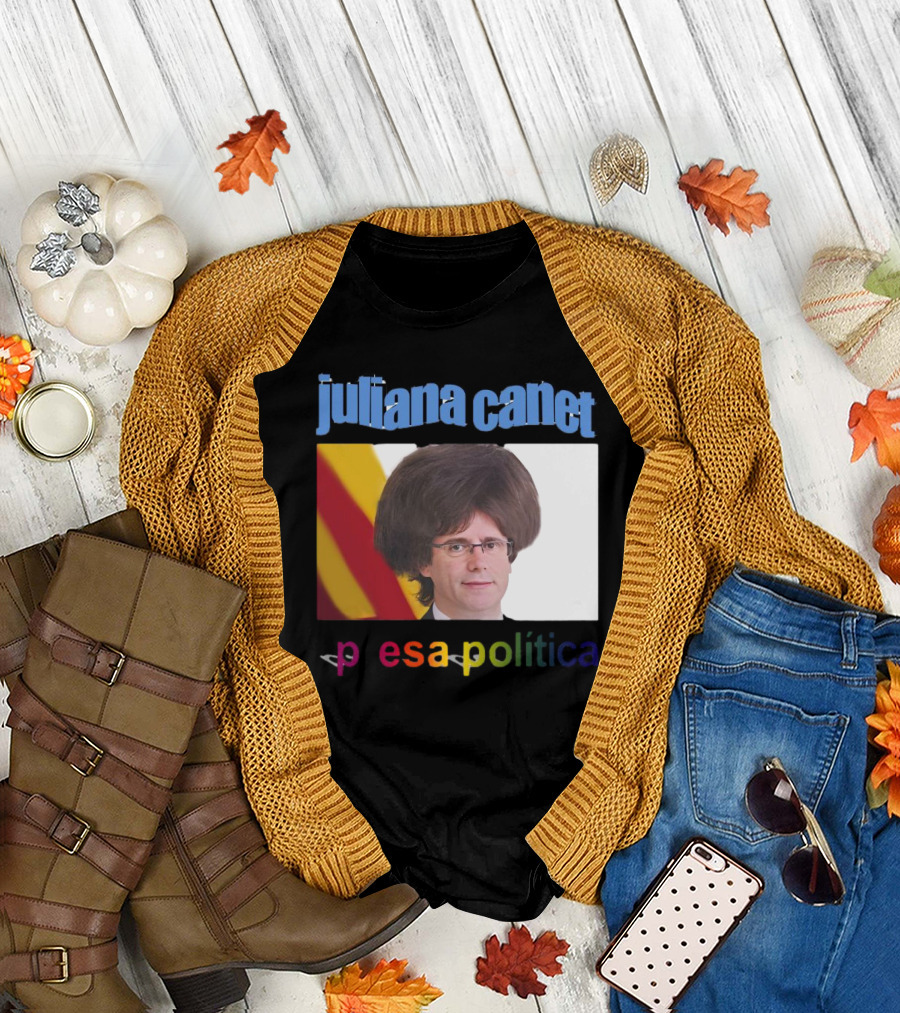 Juliana Canet Pesa Política Catalonian Flag Hair Photo T-Shirt