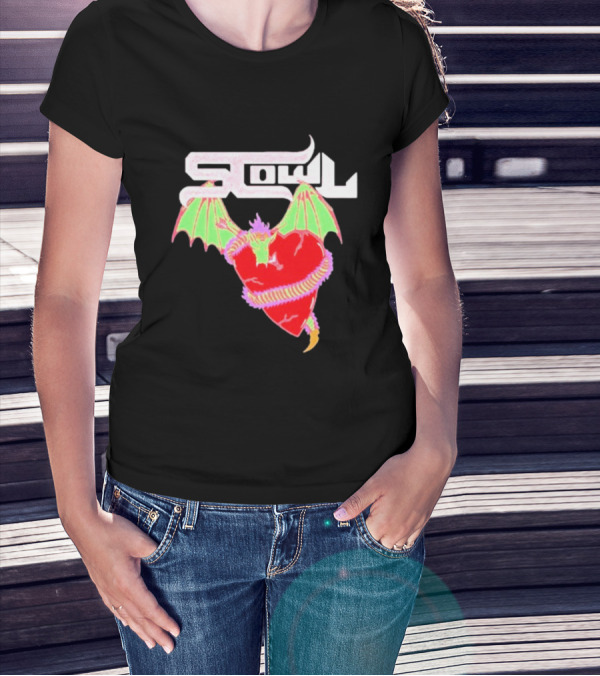 Scowl Dragon Heart Wings T-Shirt