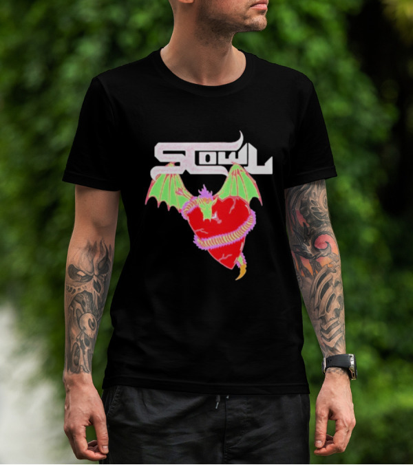 Scowl Dragon Heart Wings T-Shirt