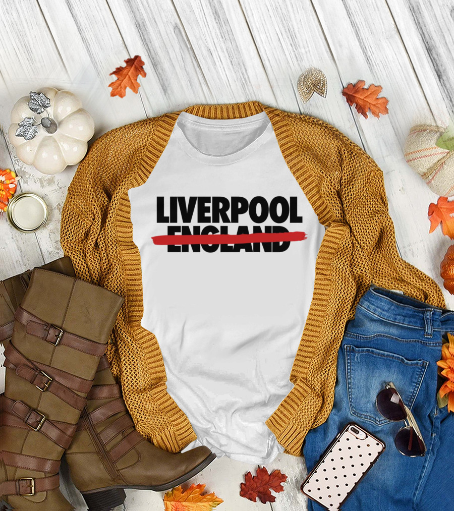 Allezlesrouges Liverpool Crossed Out England T-Shirt
