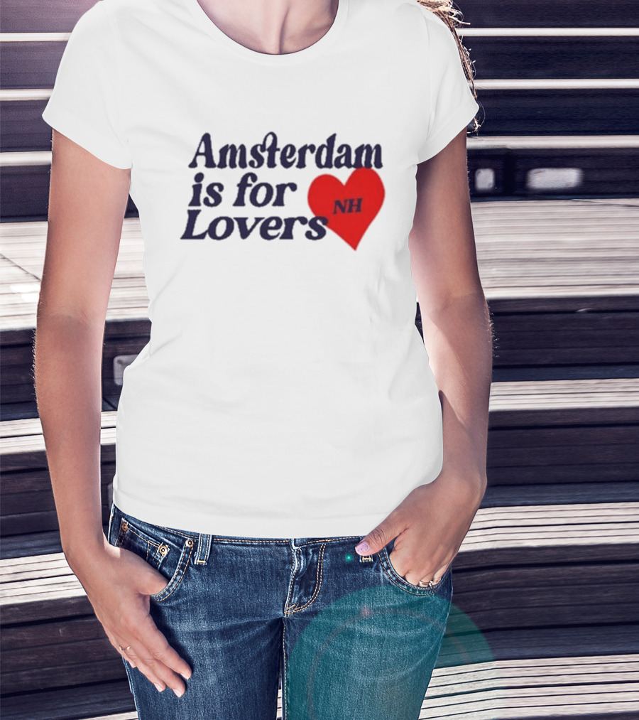 Amsterdam Is For Lovers NH Heart T-Shirt
