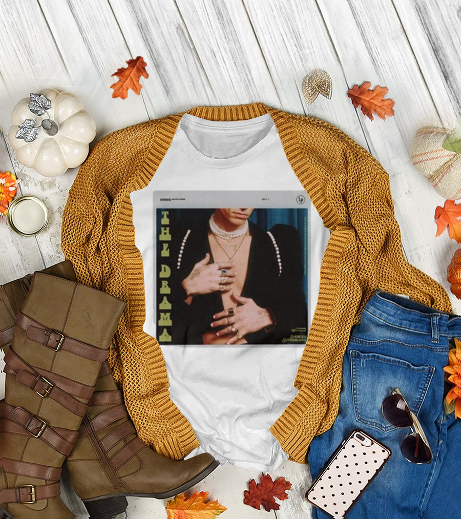Spencer Sutherland The Drama LP Cover Tattooed Hands and Pearls T-Shirt