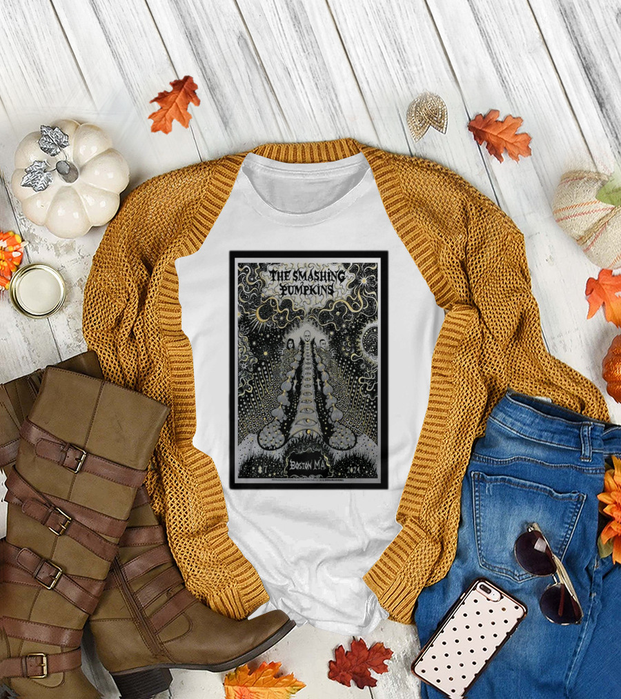 The Smashing Pumpkins August 7 2024 Boston MA Psychedelic T-Shirt