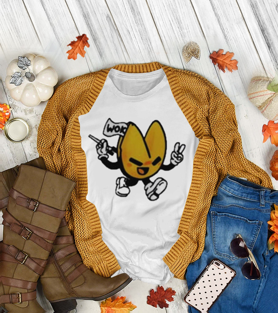 Retrokid Wok It’s Woks Inside That Counts Fortune Cookie Character T-Shirt