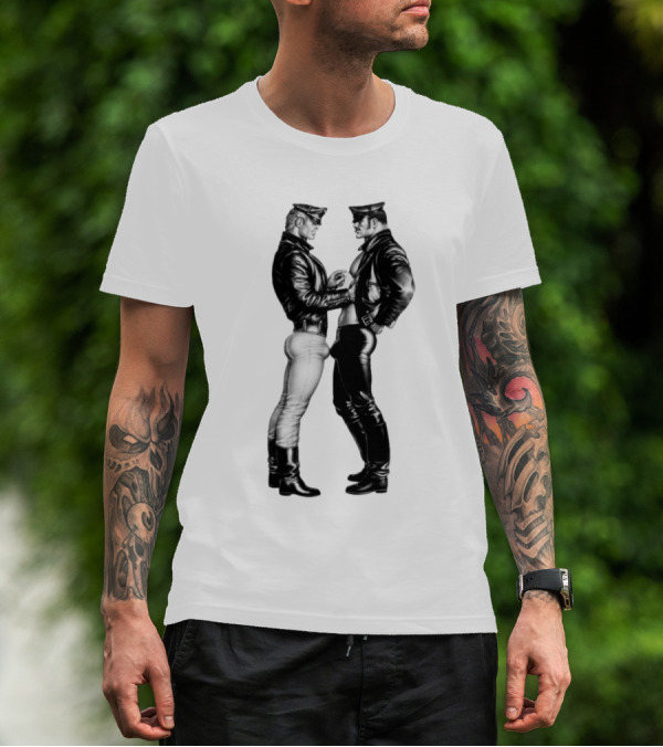 Russell Tovey Tom Of Finland Leather Uniform T-Shirt