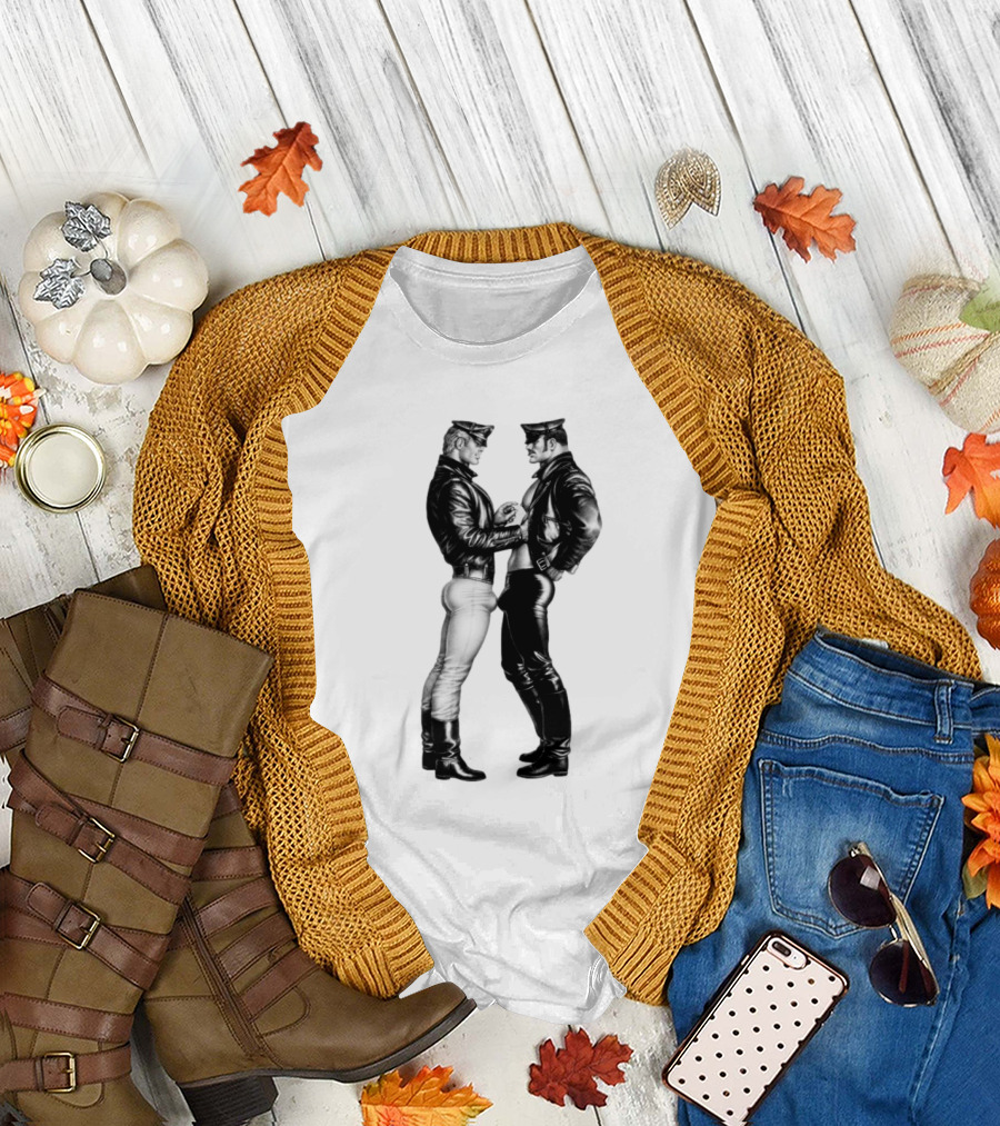 Russell Tovey Tom Of Finland Leather Uniform T-Shirt