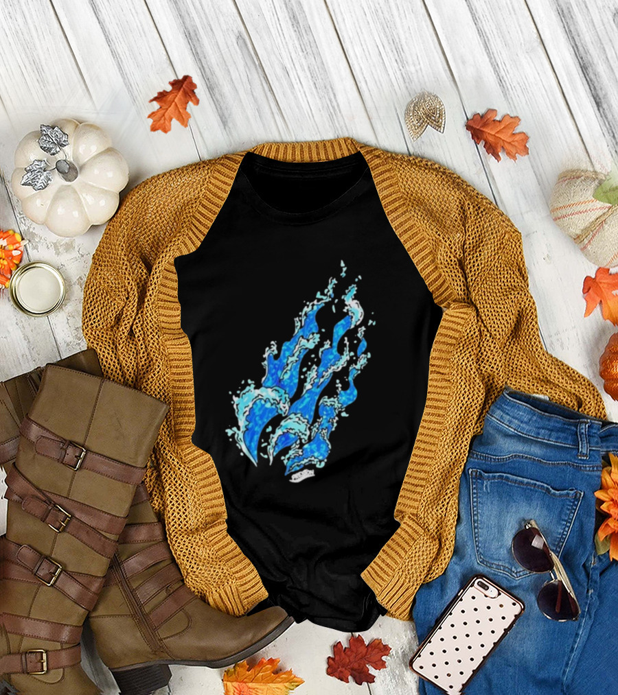 Fire Wave Blue Flame T-Shirt