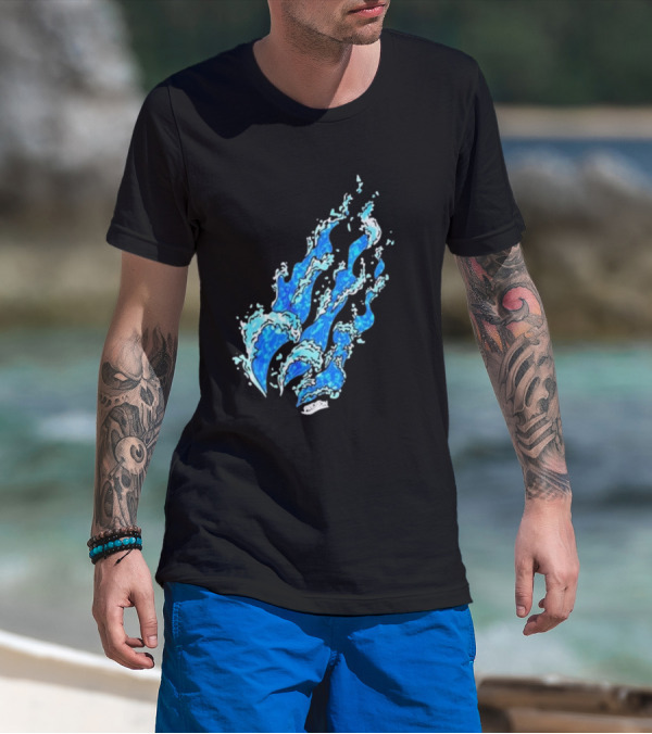 Fire Wave Blue Flame T-Shirt