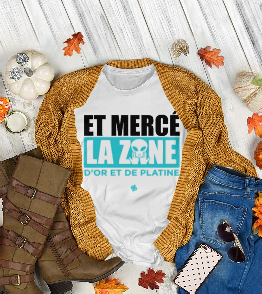 Et Mercé La Zone D'or Et De Platine Alien T-Shirt