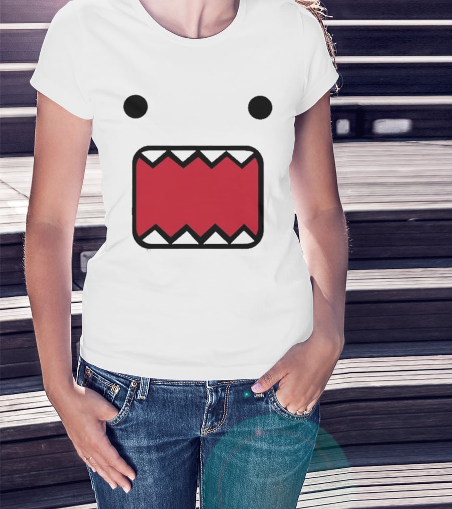 Mamono World Nostalgia Domo Kun Face T-Shirt