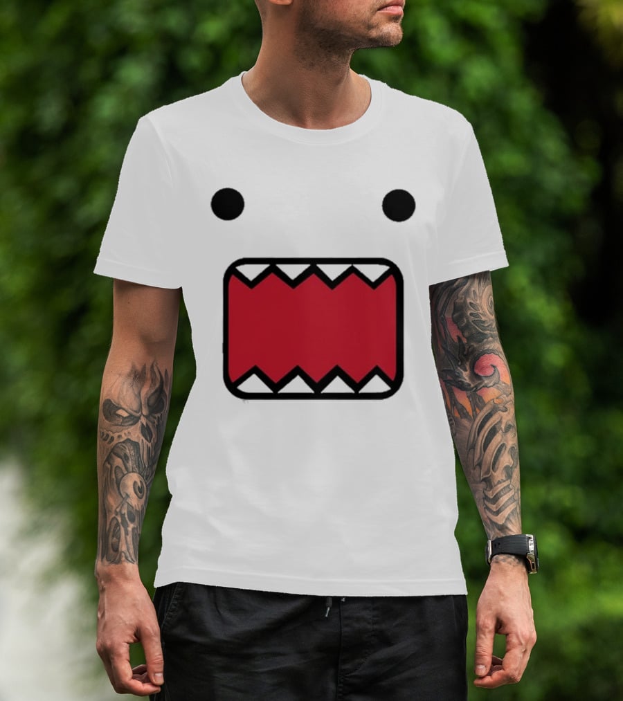 Mamono World Nostalgia Domo Kun Face T-Shirt
