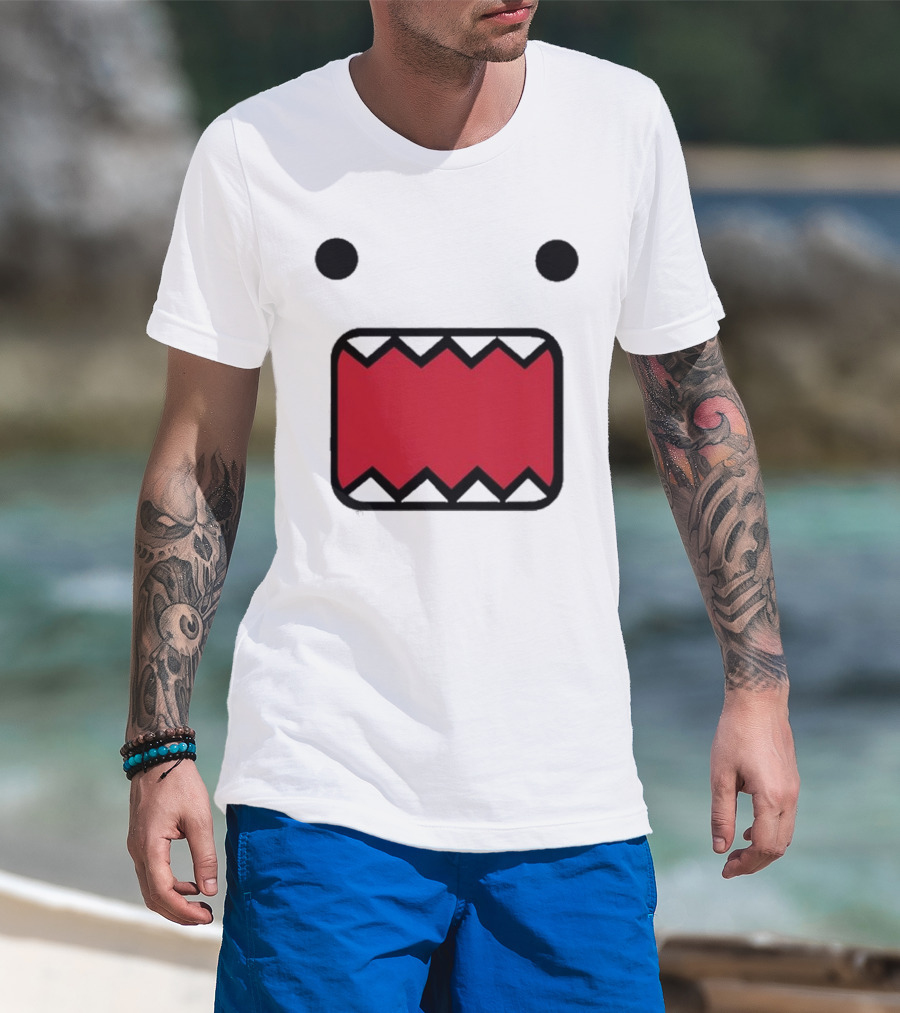 Mamono World Nostalgia Domo Kun Face T-Shirt
